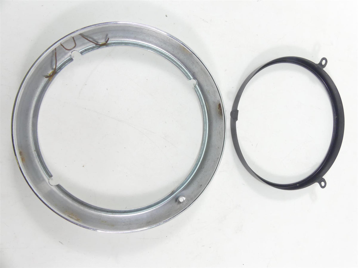2001 Harley Touring FLHRCI Road King Nacelle Chrome Headlight Cover Set 67674-94 {{ shop.shopifyCountryName }} - Mototech271