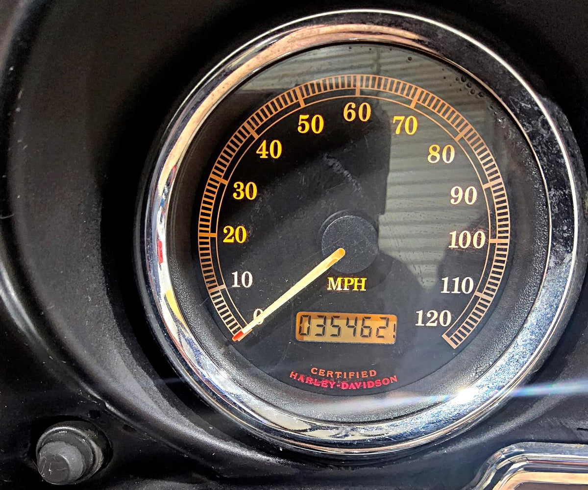 2003 Harley Touring FLHTCI E-Glide 100TH Speedometer Speedo Gauge 35k 67349-00 {{ shop.shopifyCountryName }} - Mototech271
