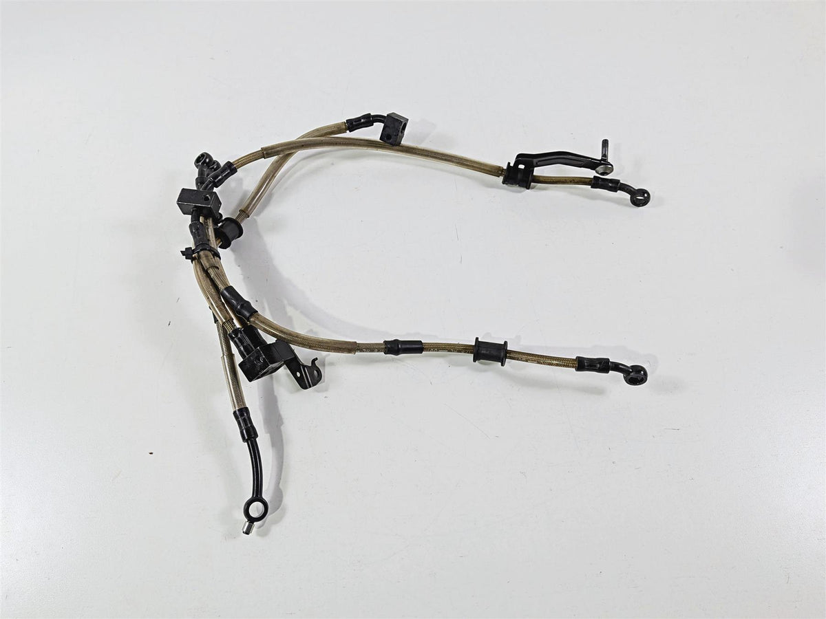 2016 Yamaha YZF R1 RN32 Front Abs Brake Line Set 2CR-2584A-01-00 2CR-2584B-00-00 {{ shop.shopifyCountryName }} - Mototech271