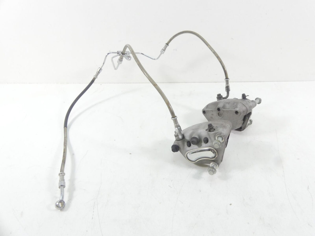2006 Harley Touring FLHCU SE CVO Front Brake Caliper Set + Lines 44381-99C {{ shop.shopifyCountryName }} - Mototech271