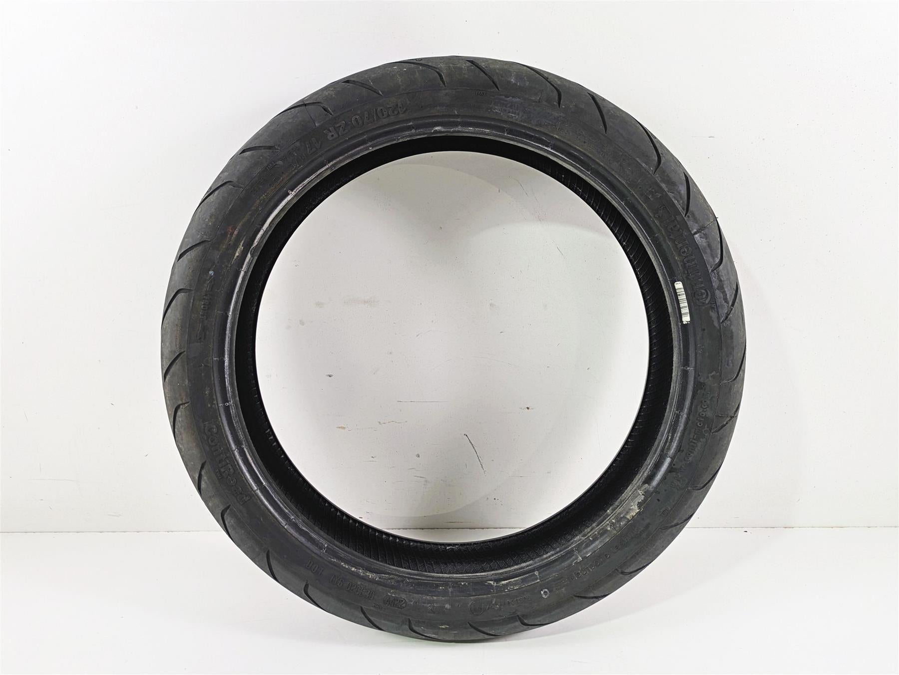 Used Front Motorcycle Tire Continental Conti Road TWI 120/70 ZR17 02447220000 {{ shop.shopifyCountryName }} - Mototech271