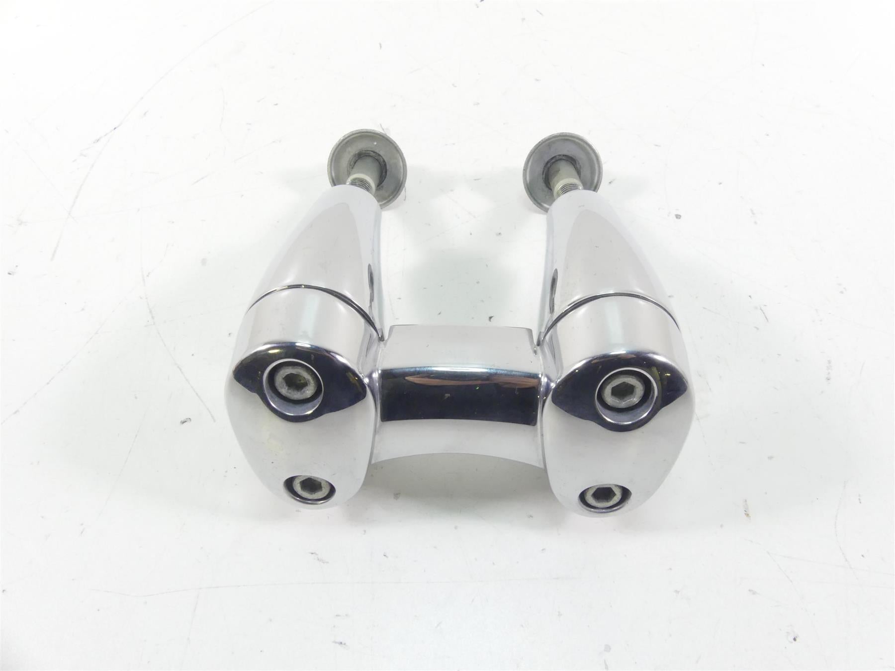 2015 Harley FLD Dyna Switchback Handlebar Chrome Riser Holder Set 55900005 | Mototech271