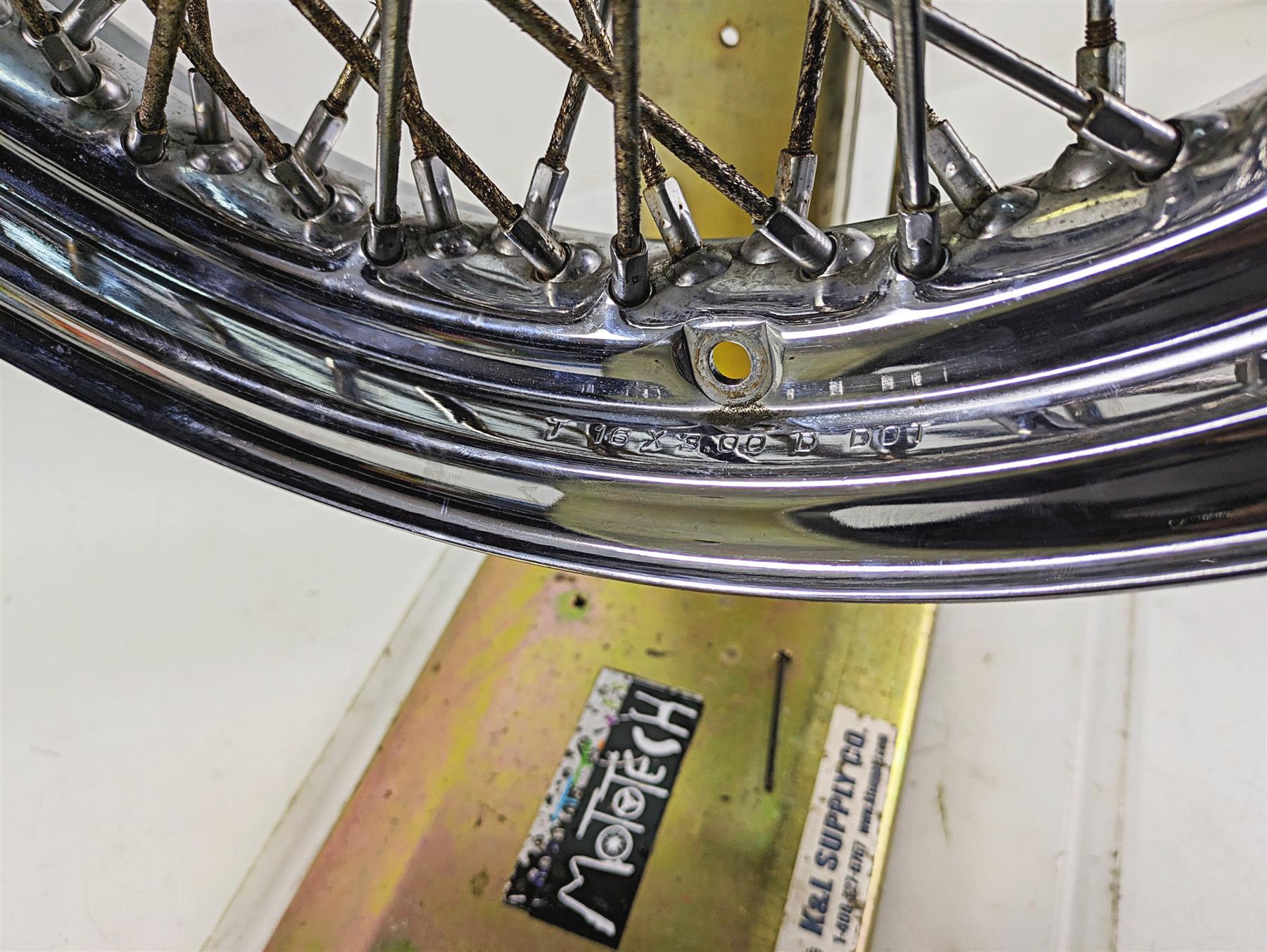 Harley Davidson Softail 16x3 Rear 80 Spokes Wheel Rim 3/4" Axle 42962-04 {{ shop.shopifyCountryName }} - Mototech271