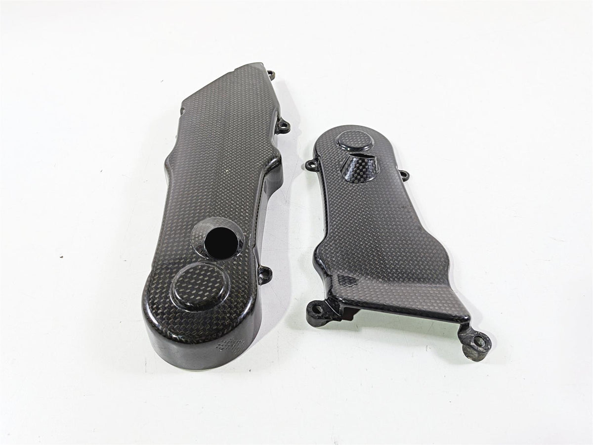 2009 Ducati Hypermotard 1100 S Carbon Fiber Timing Belt Cover 24510851A 24510861-Mototech271