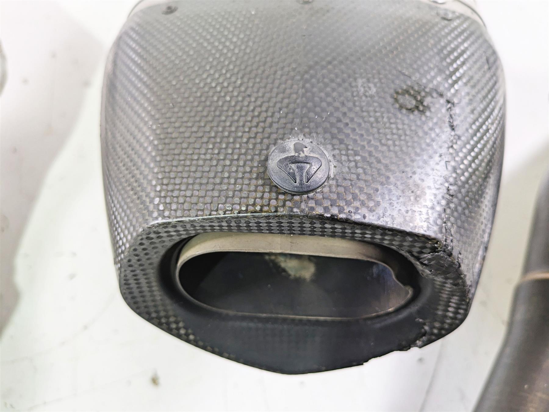 2012 Triumph Daytona 675 Akrapovic Exhaust Slip On Muffler - Read S-T675SO3-HACT {{ shop.shopifyCountryName }} - Mototech271