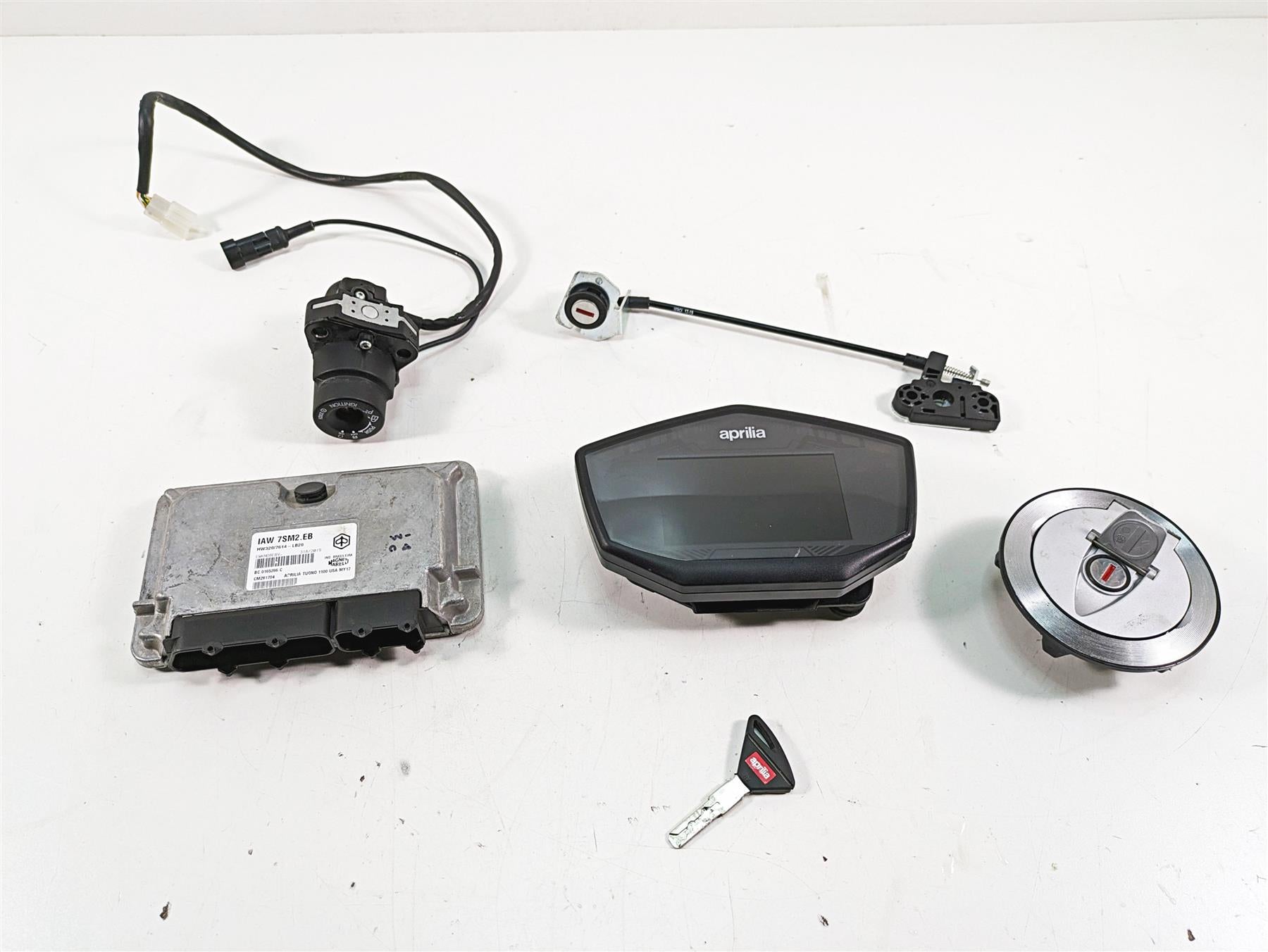 2020 Aprilia Tuono V4 Factory Gauges 776mi Cdi Ignition Key Lock Set 2B003549 | Mototech271