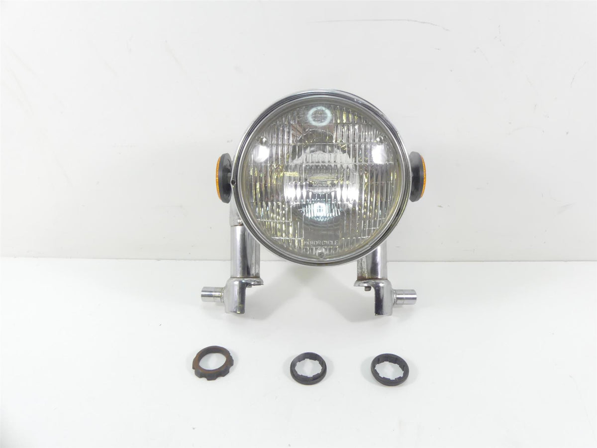 1980 Honda CB750C Custom Headlight Head Light & Mounts 61301-461- 61301-460-000 {{ shop.shopifyCountryName }} - Mototech271
