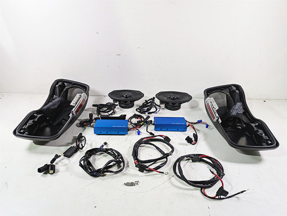 2014 -UP Harley Touring Hogtunes Rear Speaker Amp & Saddle Bag Lid Set REV225 692-XL {{ shop.shopifyCountryName }} - Mototech271