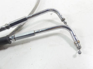 Big Twin Harley Dyna Softail  for 19" Ape Hanger Throttle Cable & Brake Line Set