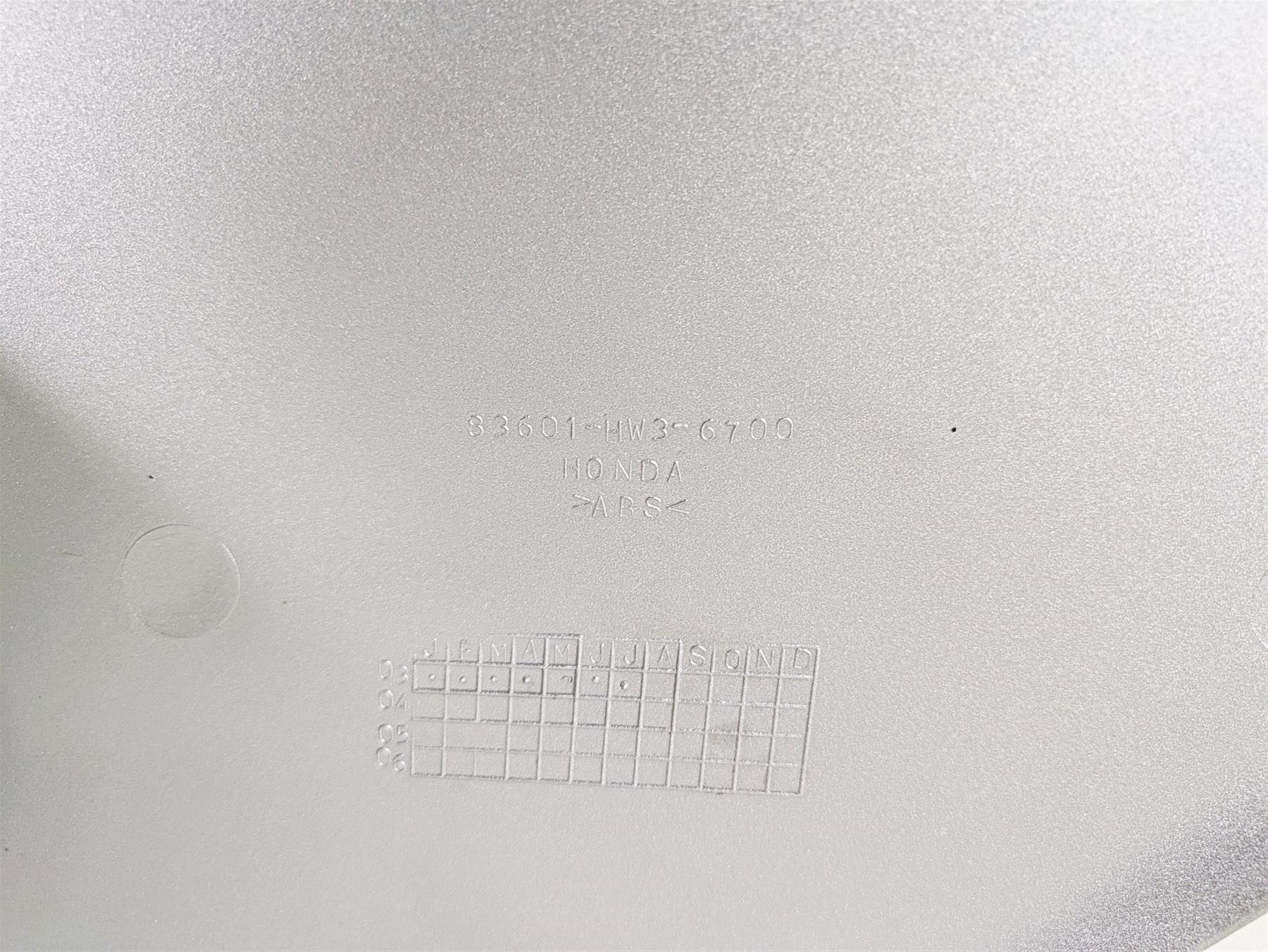 2004 Honda Aquatrax R-12X Left Main Side Cover Decal Fairing 83600-HW3-680 {{ shop.shopifyCountryName }} - Mototech271