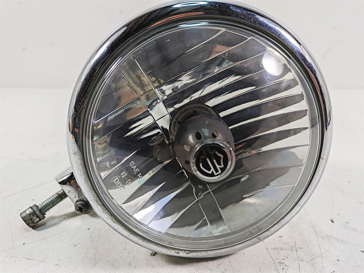 2007 Harley Sportster XL1200 C Headlight Head Light & Mount 5-3/4" 69681-07B {{ shop.shopifyCountryName }} - Mototech271
