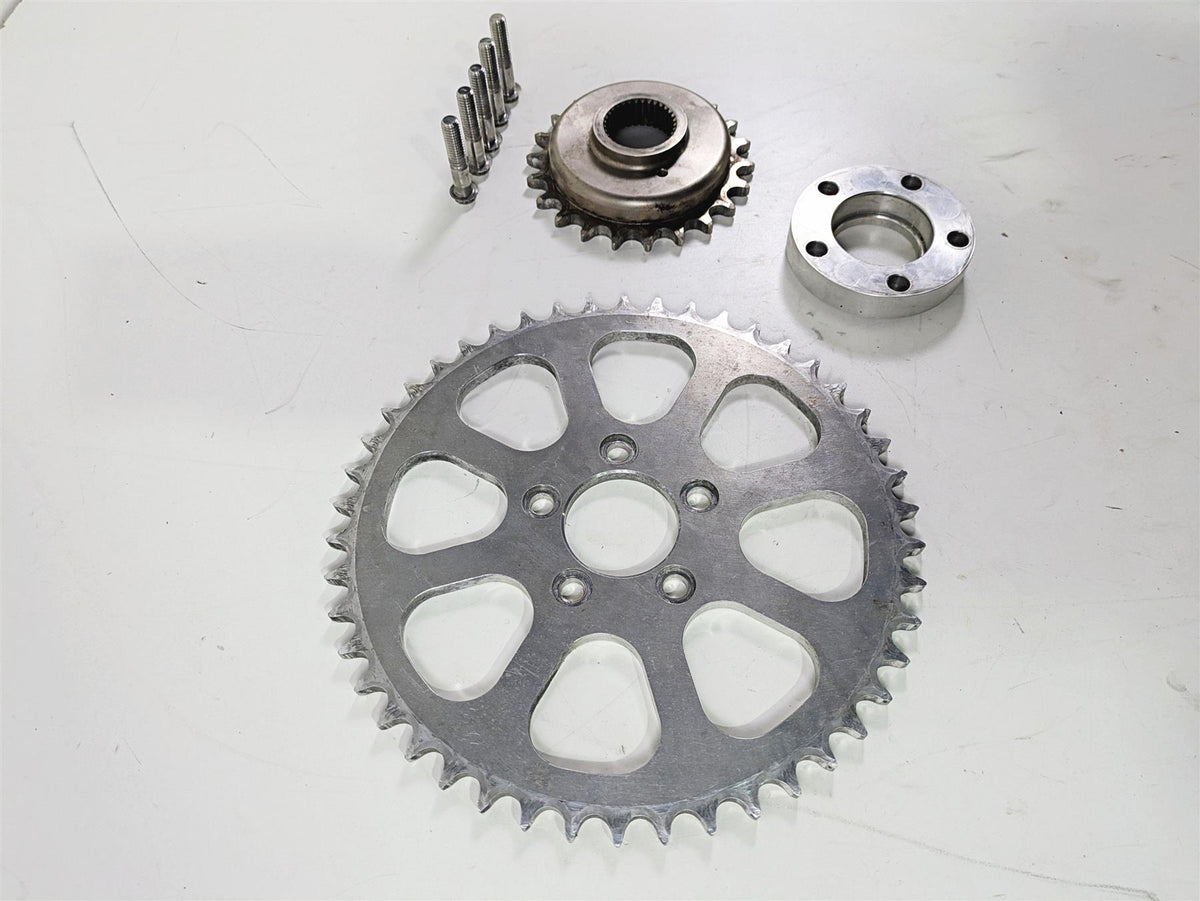 2001 Harley Touring FLHX Street Glide 22T 45T Chain Conversion Kit By 3 Guyz {{ shop.shopifyCountryName }} - Mototech271