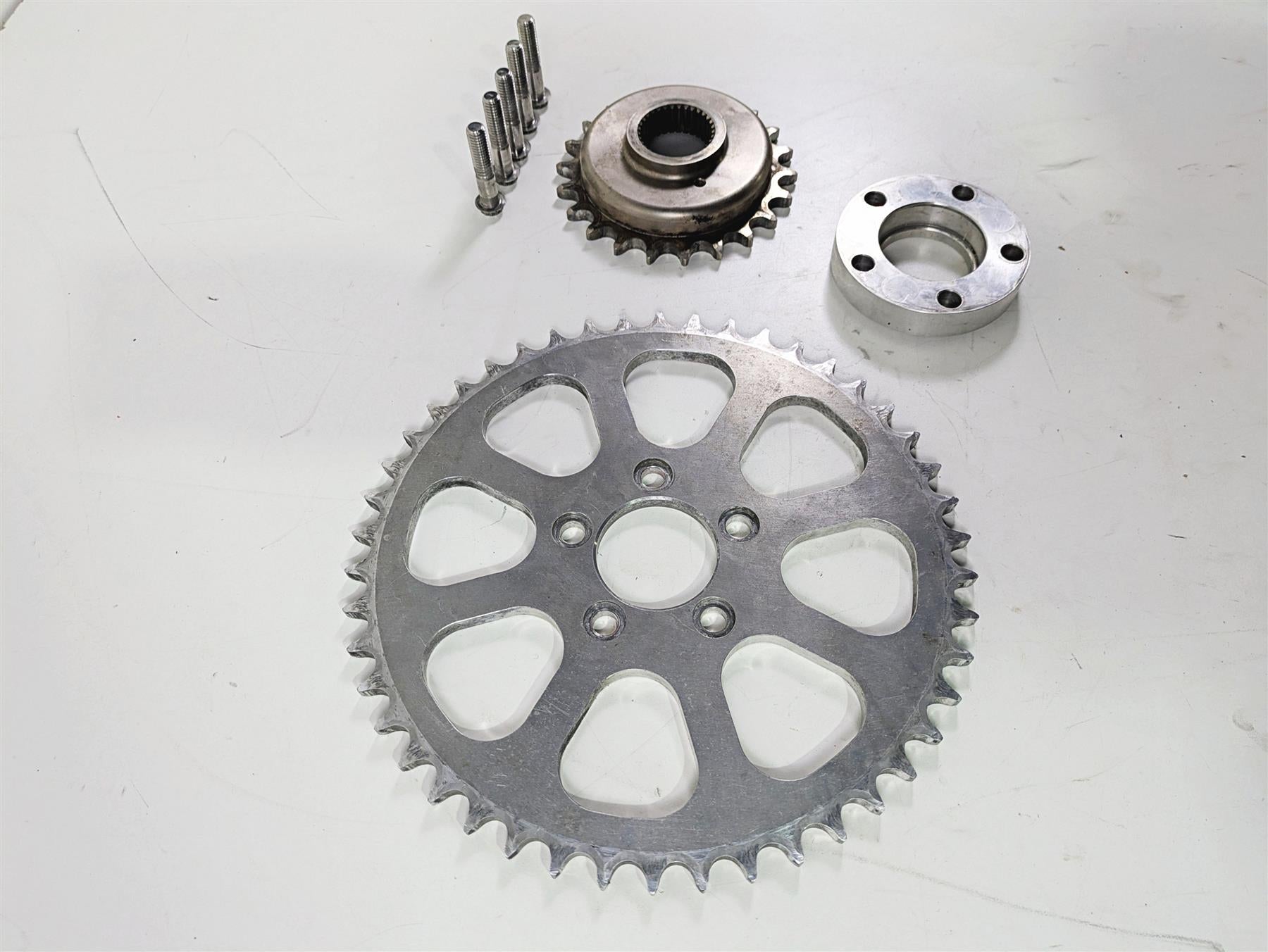 2001 Harley Touring FLHX Street Glide 22T 45T Chain Conversion Kit By 3 Guyz {{ shop.shopifyCountryName }} - Mototech271