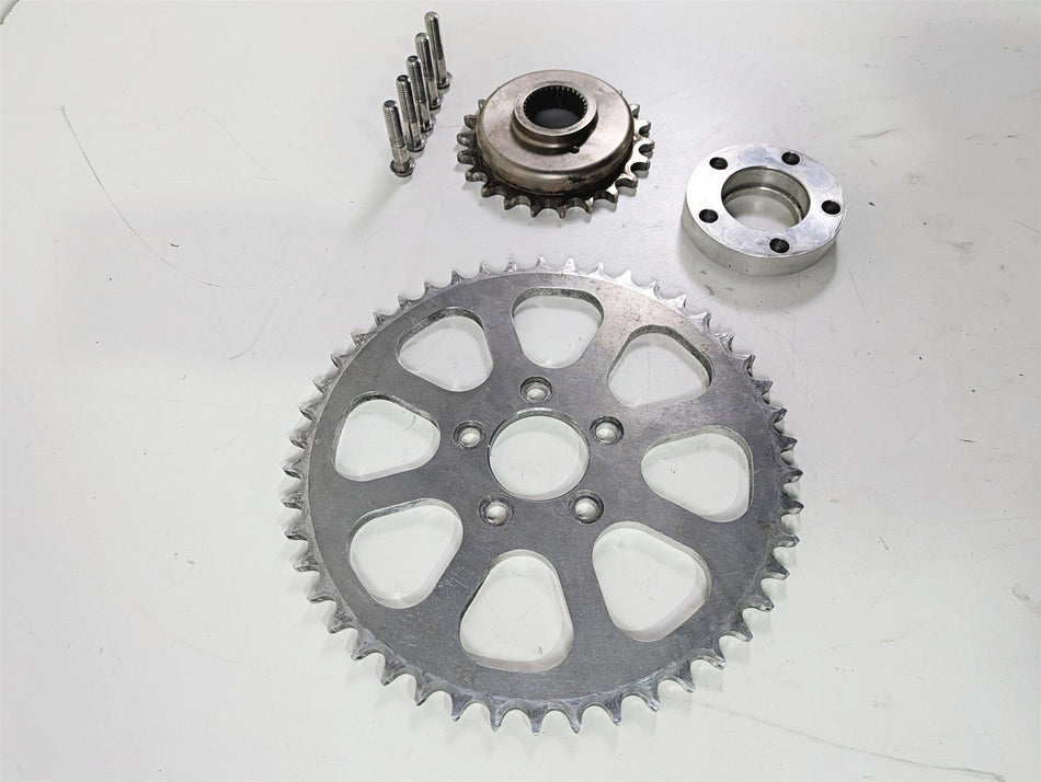 2001 Harley Touring FLHX Street Glide 22T 45T Chain Conversion Kit By 3 Guyz {{ shop.shopifyCountryName }} - Mototech271