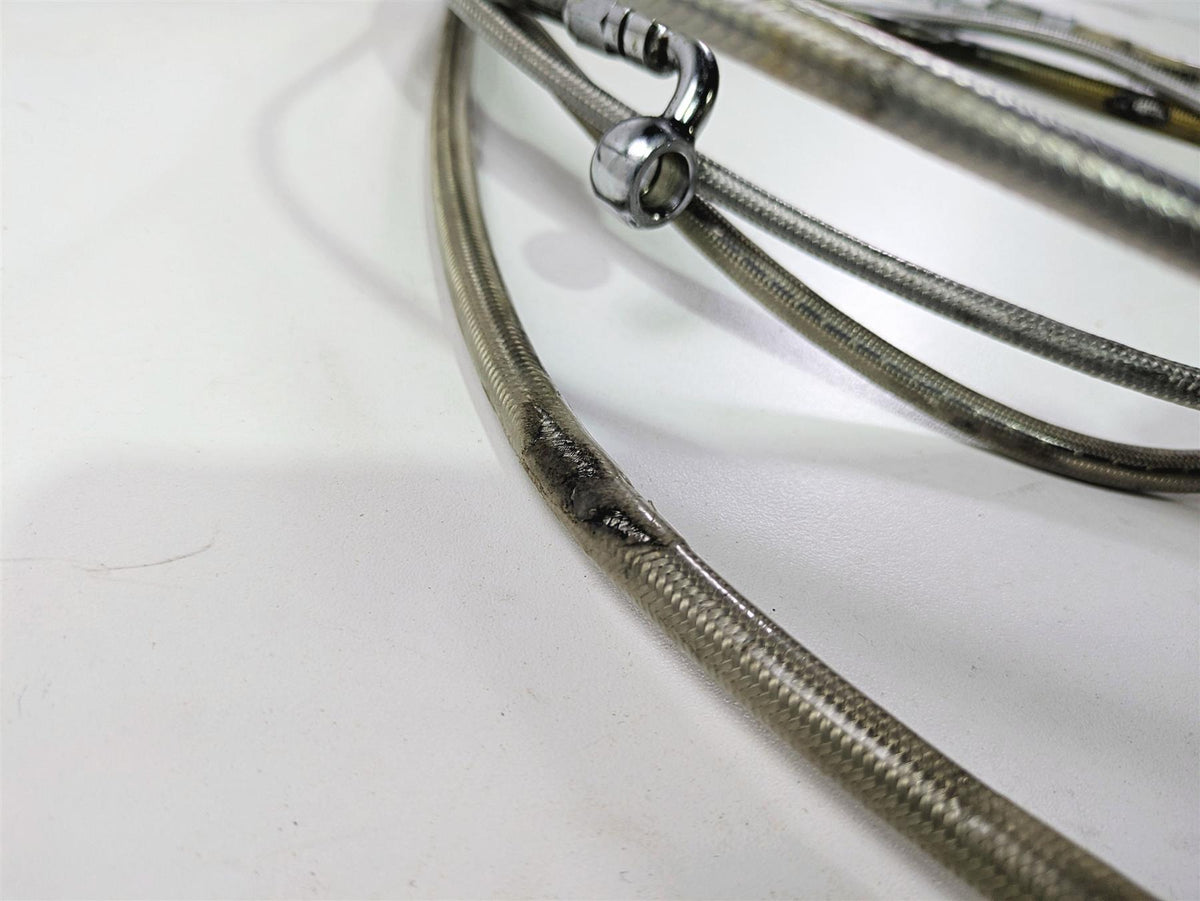 1998 Harley Touring FLHRCI Road King 16" Apehanger Handlebar & Lines Cables Set {{ shop.shopifyCountryName }} - Mototech271