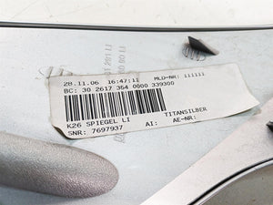 2007 BMW R1200RT K26 Left Right Mirror Cover Titan Silver 7697937 7697938 | Mototech271
