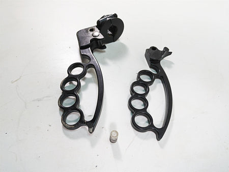 2009 Harley FXDF Dyna Fat Bob Clutch Perch & Brass Knuckle Lever Set 38608-96 {{ shop.shopifyCountryName }} - Mototech271