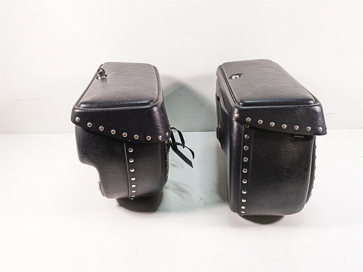 2006 Honda VT1100 C2 Shadow Leatherlyke Studded Saddlebag Saddle Bag Set ACC310 {{ shop.shopifyCountryName }} - Mototech271