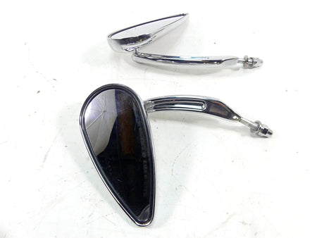 2002 Harley FLSTCI Softail Heritage Willi G Skull Teardrop Mirror Set 91315-04 {{ shop.shopifyCountryName }} - Mototech271