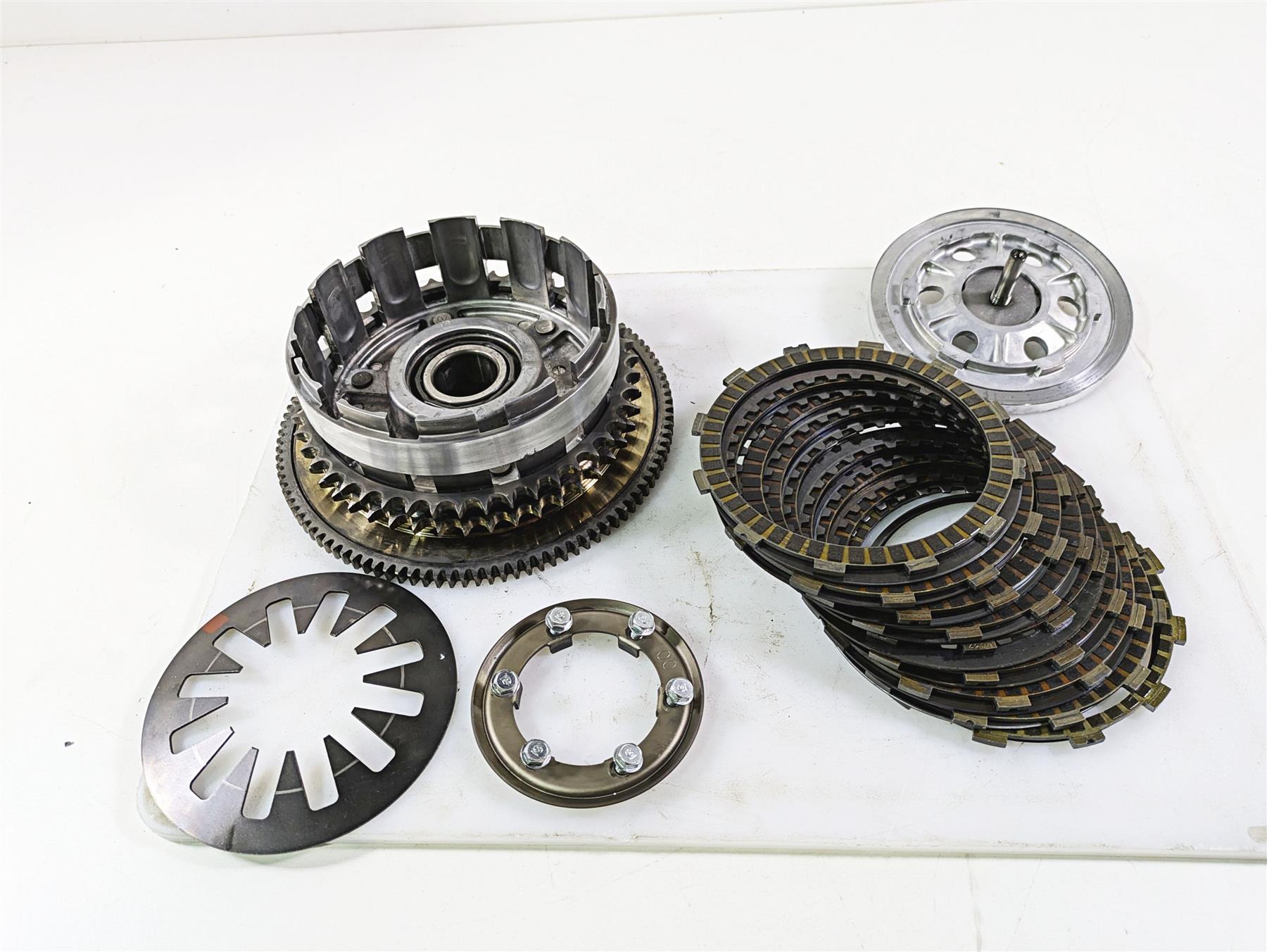 2008 Harley FLSTSB Cross Bones Clutch Friction Disc Plate Set - Read 37813-06A | Mototech271