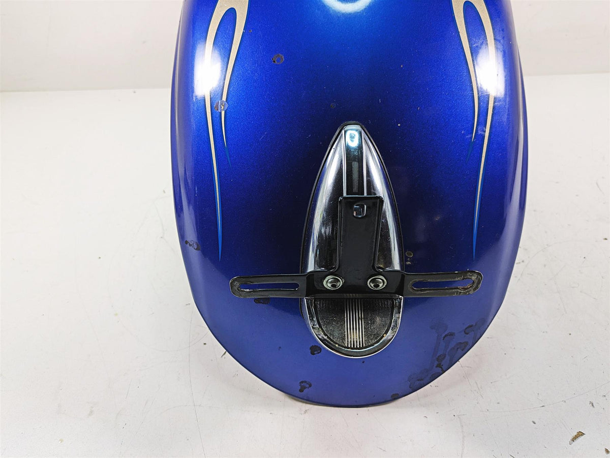 2009 Harley FXCWC Softail Rocker C Rear Fender Flame Blue Pearl Deluxe 60132-08A {{ shop.shopifyCountryName }} - Mototech271