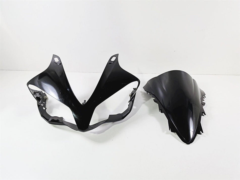 2008 Yamaha YZF R1 RN19 Headlight Fairing Cowl Nose Cover Black 4C8-2835G-00 {{ shop.shopifyCountryName }} - Mototech271