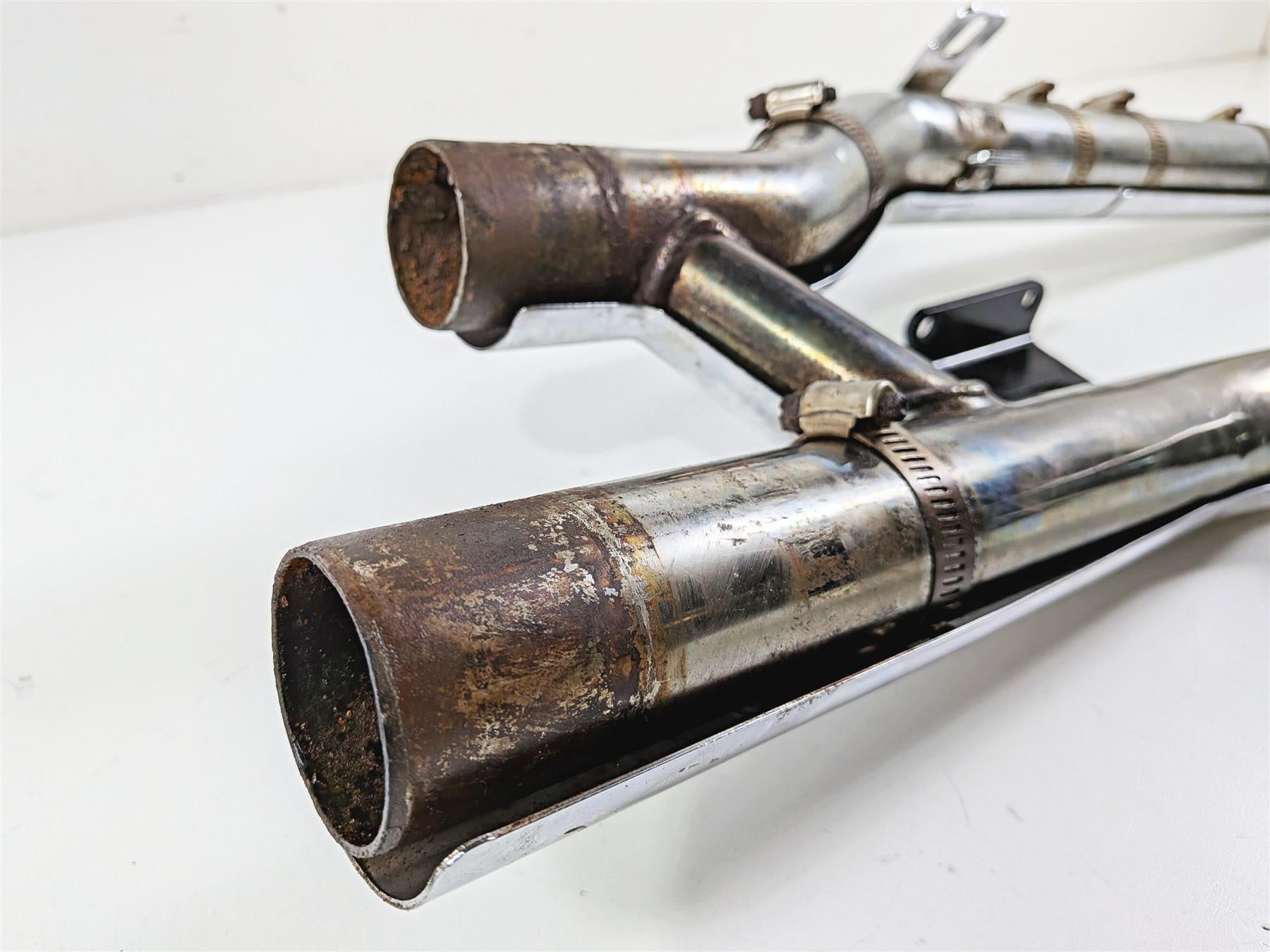 2012 Harley Softail FLSTF Fat Boy Exhaust Header & Heat Shield Set 65600042 {{ shop.shopifyCountryName }} - Mototech271
