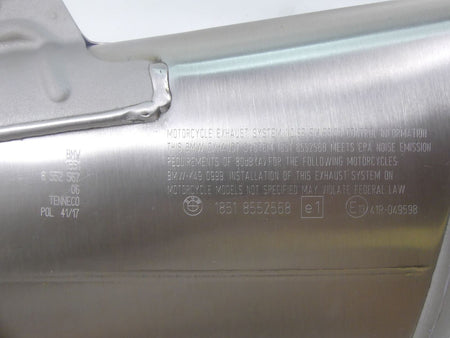 2018 BMW S1000XR K49 Oem Exhaust Muffler Silencer Damper Pipe 18518552567 {{ shop.shopifyCountryName }} - Mototech271