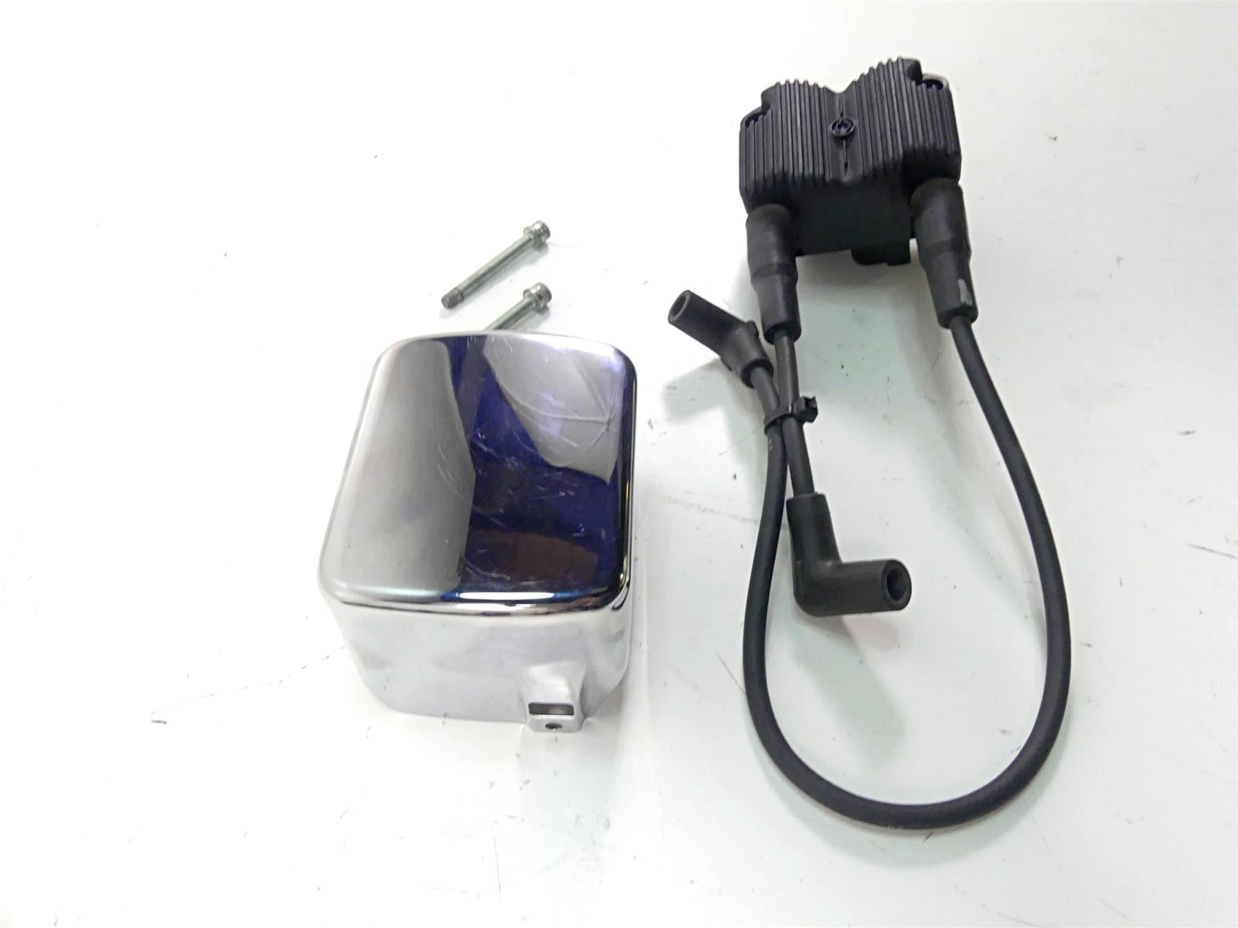 2002 Harley FLSTCI Softail Heritage Ignition Coil & Chrome Cover 31743-01 {{ shop.shopifyCountryName }} - Mototech271