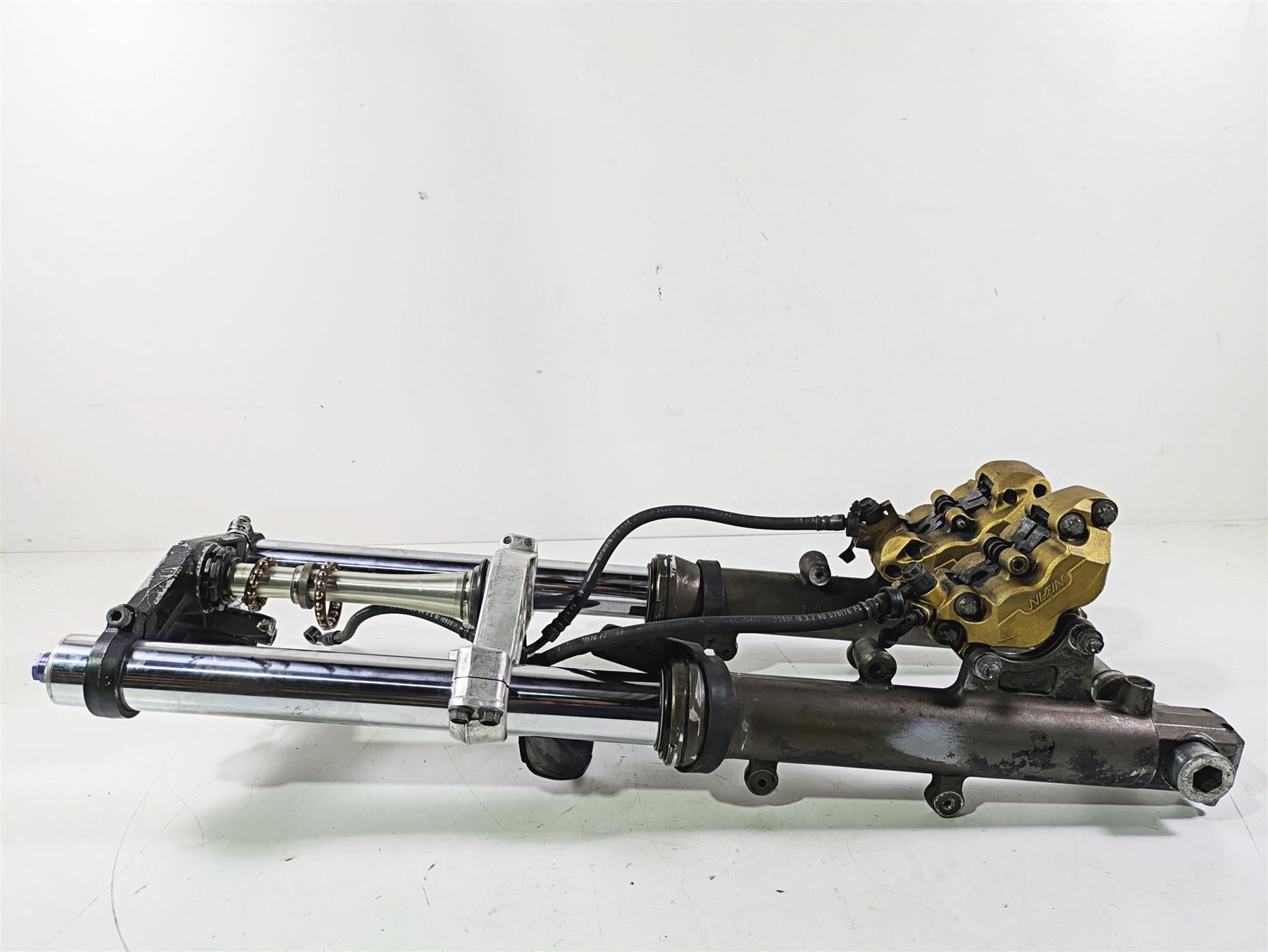2003 Kawasaki ZX9R Ninja 46mm Front End Forks Caliper Triple Tree Set 44075-1184 {{ shop.shopifyCountryName }} - Mototech271