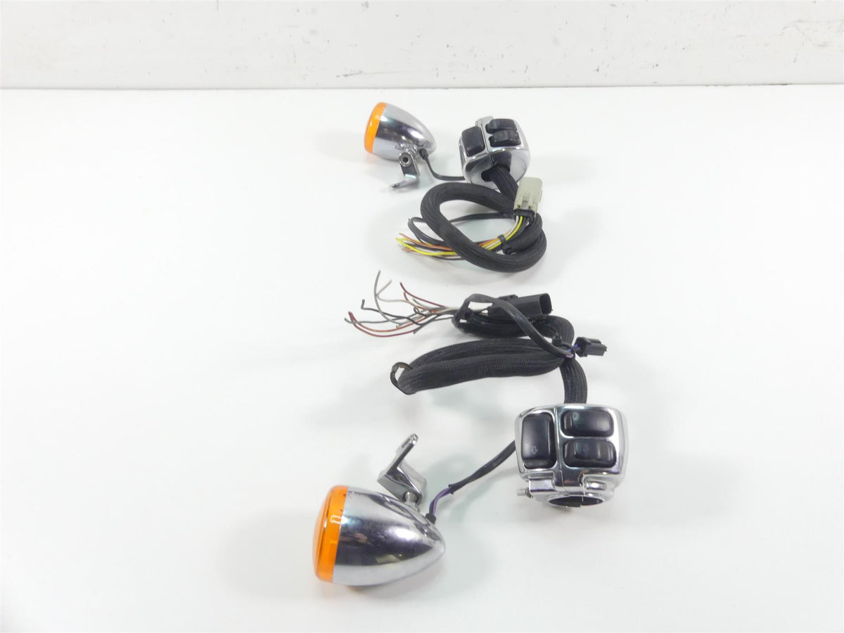 2009 Harley Dyna FXDF SE CVO Fat Bob Chrome Hand Control Switch Set 71682-06A {{ shop.shopifyCountryName }} - Mototech271