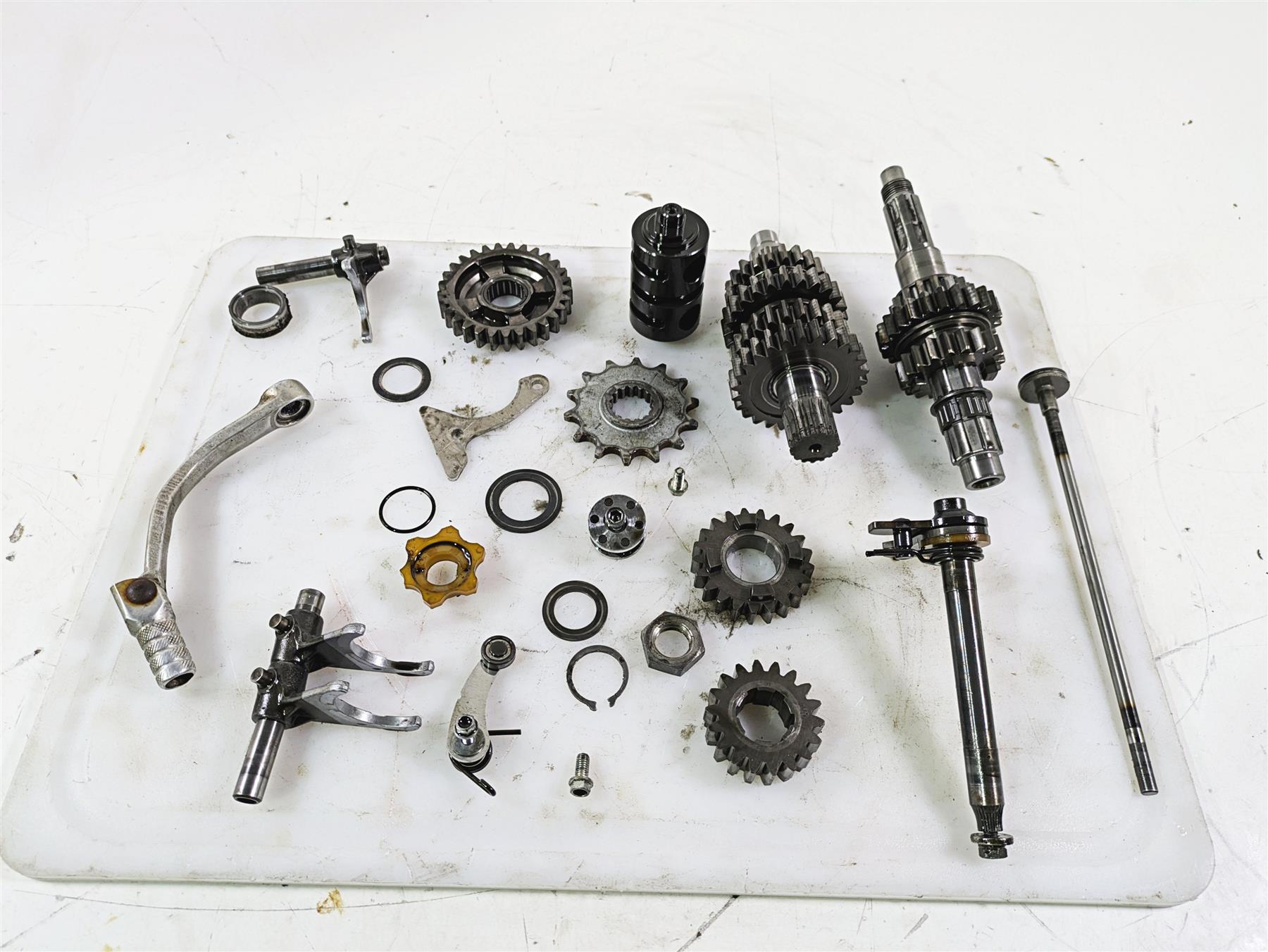 1998 KTM 380 SX MX Transmission Gears Shift Drum Lever Forks 54633003400 54633002500