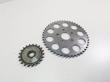Load image into Gallery viewer, 1986 Harley Sportster XLH 883 Front &amp; Rear Drive Sprocket Set 35208-84 41470-86 | Mototech271

