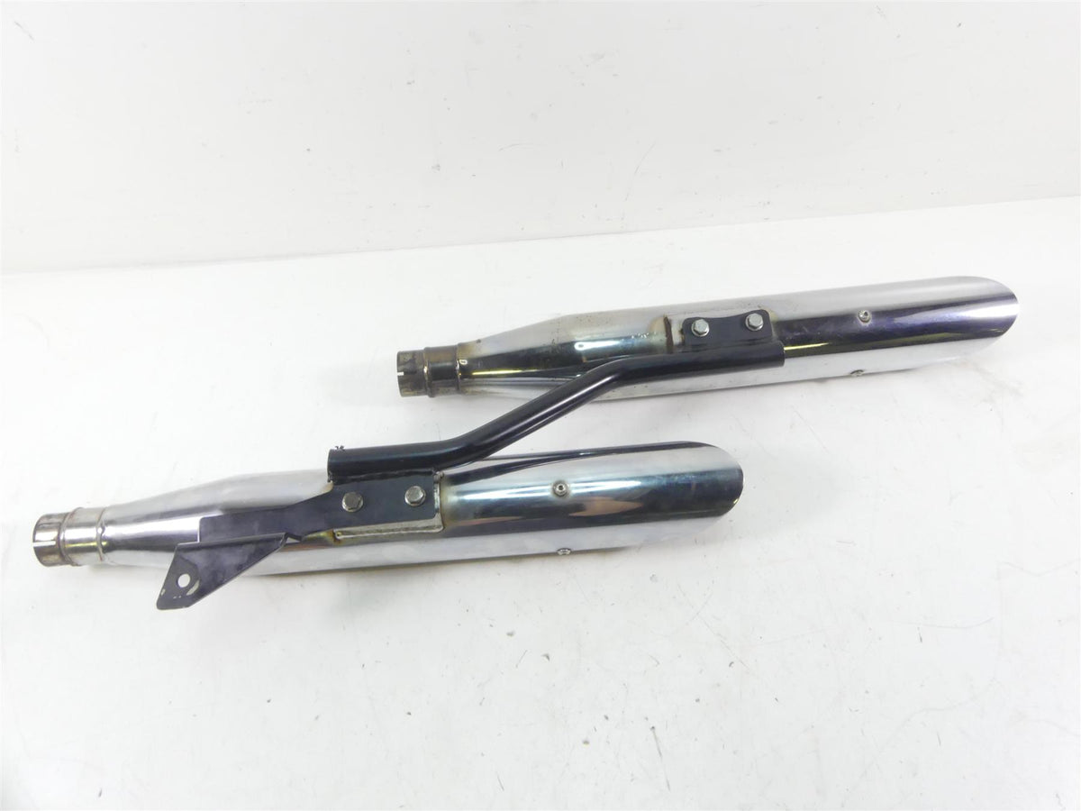 2008 Honda V-Twin VTX1800 N3 Cobra Slash Cut Slip On Exhaust Pipe Muffler 1176SC {{ shop.shopifyCountryName }} - Mototech271
