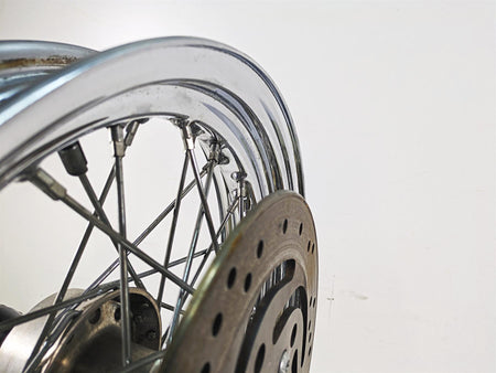 2000 Harley FXSTS Softail Springer Chrome Spoke Rear Wheel Rim 16x3 43085-97 {{ shop.shopifyCountryName }} - Mototech271