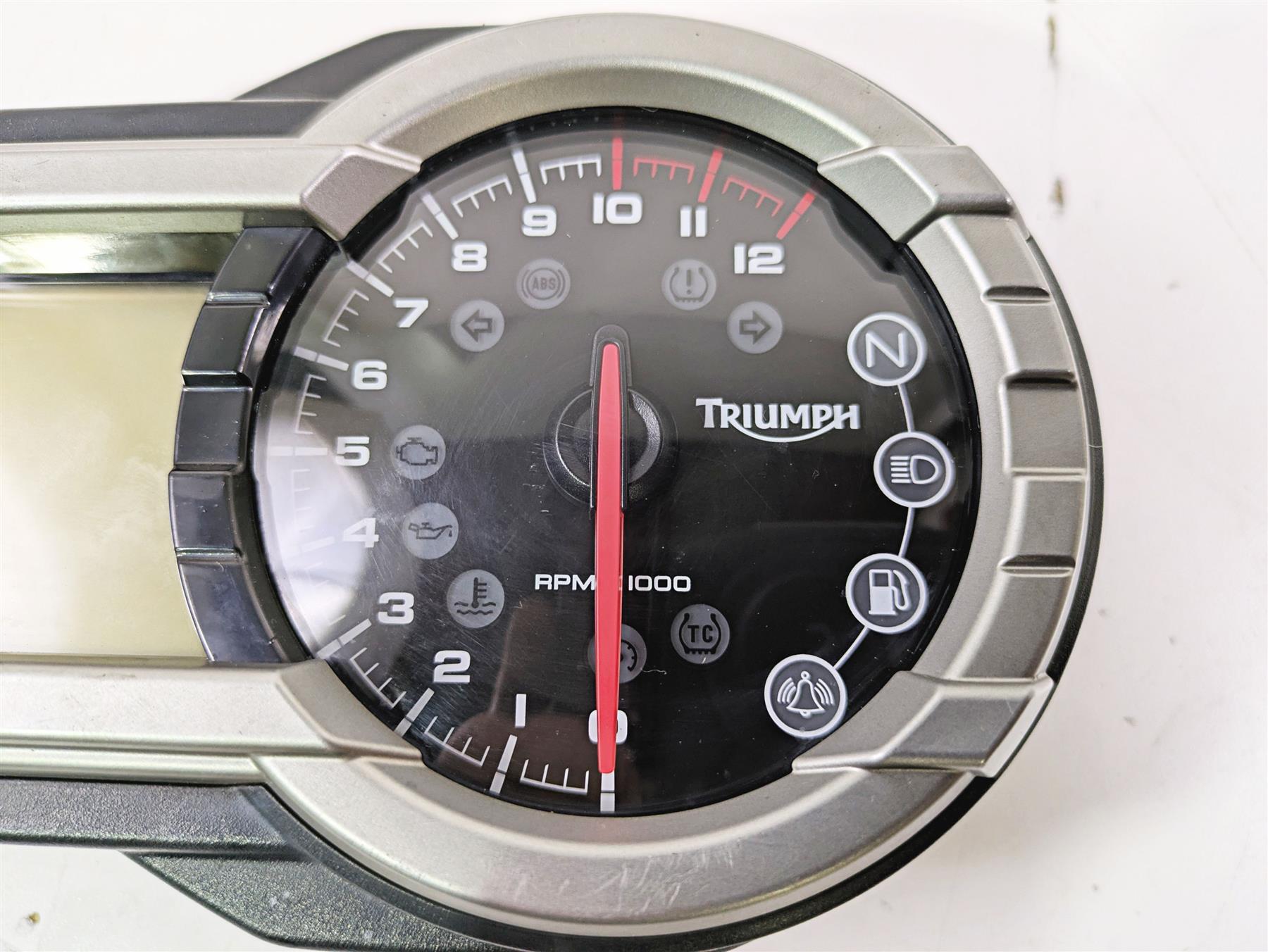 2013 Triumph Tiger 1215 Explorer Speedometer Gauge Instrument - 17k T2503135 {{ shop.shopifyCountryName }} - Mototech271