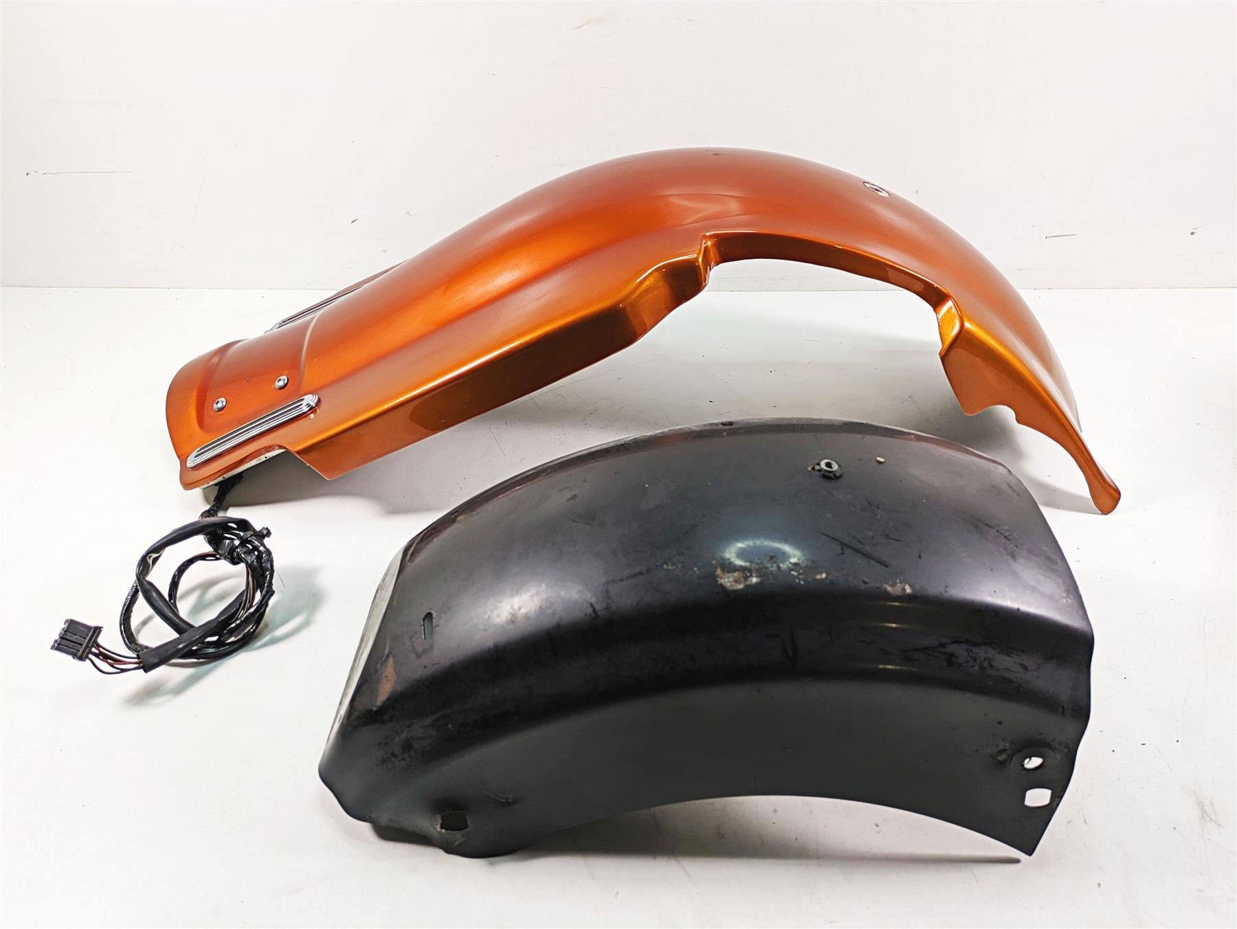 2011 Harley Touring FLTRU Road Glide Custom Fiber Stretched Rear Fender + Light For 2 into 1 Exhaust {{ shop.shopifyCountryName }} - Mototech271