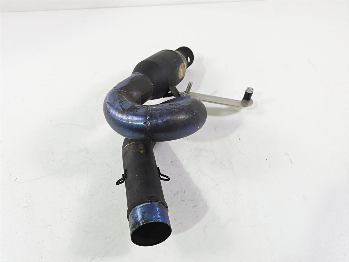 Motorcycle Used Aftermarket Loop Exhaust Mid Pipe Under Belly {{ shop.shopifyCountryName }} - Mototech271