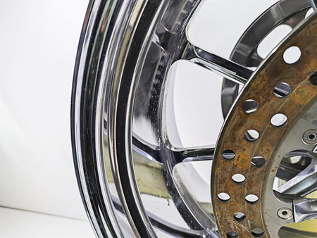 2004 Big Dog Chopper Straight Billet Rear Wheel Rim & Pulley 8.5x18 65T Pulley {{ shop.shopifyCountryName }} - Mototech271