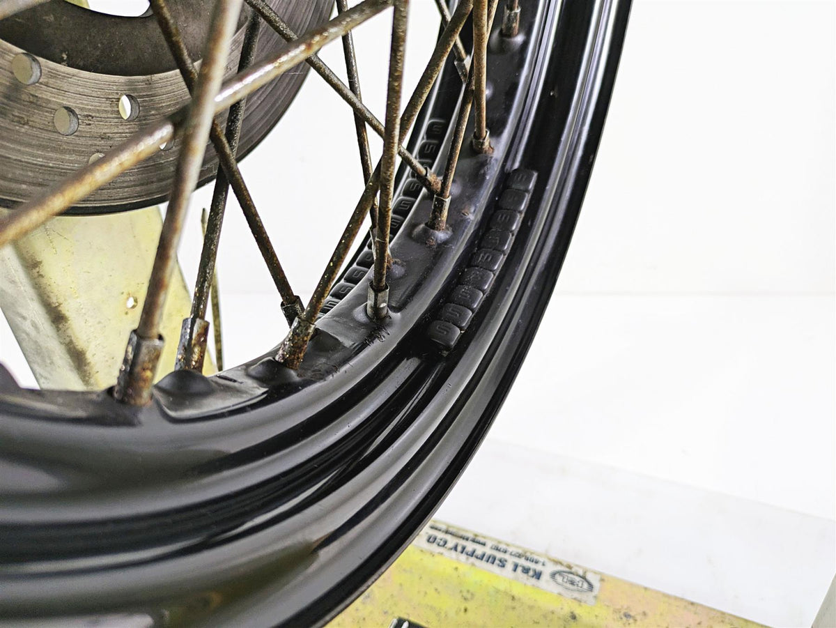 2008 Harley FLSTSB Cross Bones Straight 16x3 Front Wheel Spoke Rim 44937-08 {{ shop.shopifyCountryName }} - Mototech271