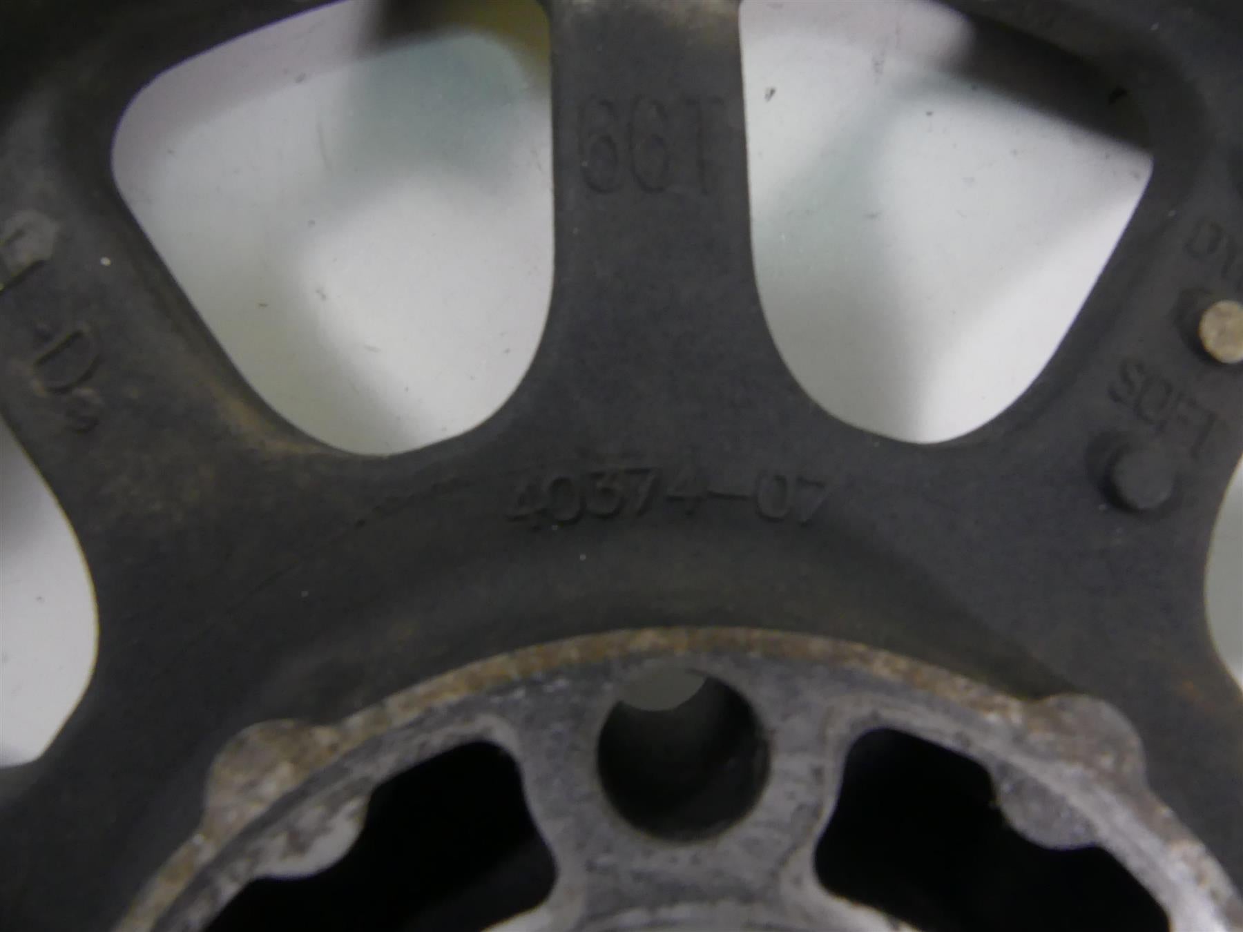 2011 Harley FXDWG Dyna Wide Glide Rear Belt Pulley Sprocket 66T 1" 40374-07 {{ shop.shopifyCountryName }} - Mototech271