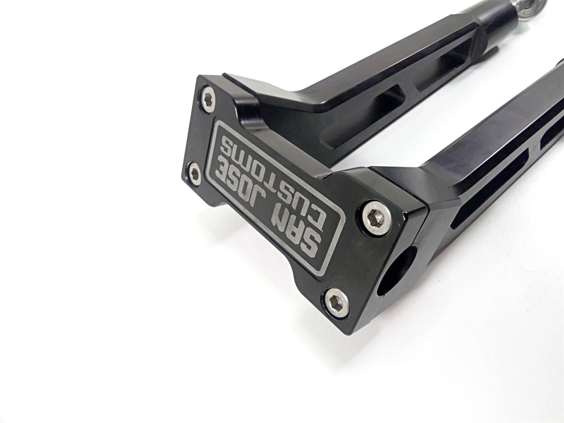 2017 Harley Dyna FXDB Street Bob San Jose Customs 10" Handlebar Riser Black {{ shop.shopifyCountryName }} - Mototech271