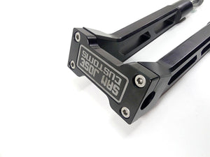 2017 Harley Dyna FXDB Street Bob San Jose Customs 10" Handlebar Riser Black | Mototech271