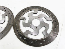 Load image into Gallery viewer, 2008 Harley Touring FLHTP Electra Glide Front Brake Rotor Disc Set 41808-08A | Mototech271
