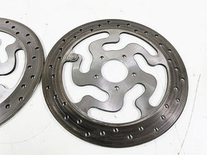 2008 Harley Touring FLHTP Electra Glide Front Brake Rotor Disc Set 41808-08A | Mototech271