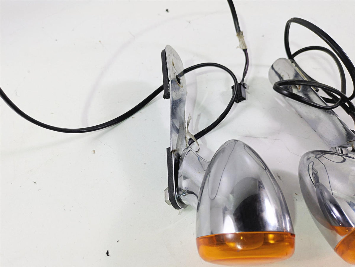 2015 Harley FXDF Dyna Fat Bob Rear Blinker Turn Signal Set Chrome 68821-00 {{ shop.shopifyCountryName }} - Mototech271