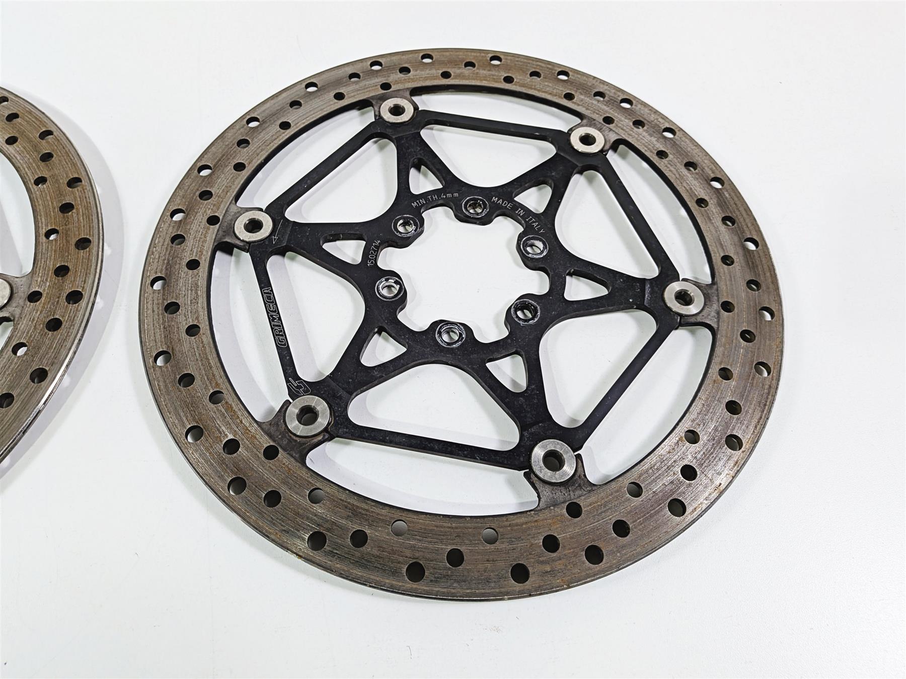 2016 Aprilia RSV 1100 Tuono V4 Factory Grimeca Front Brake Rotor Disc Set {{ shop.shopifyCountryName }} - Mototech271