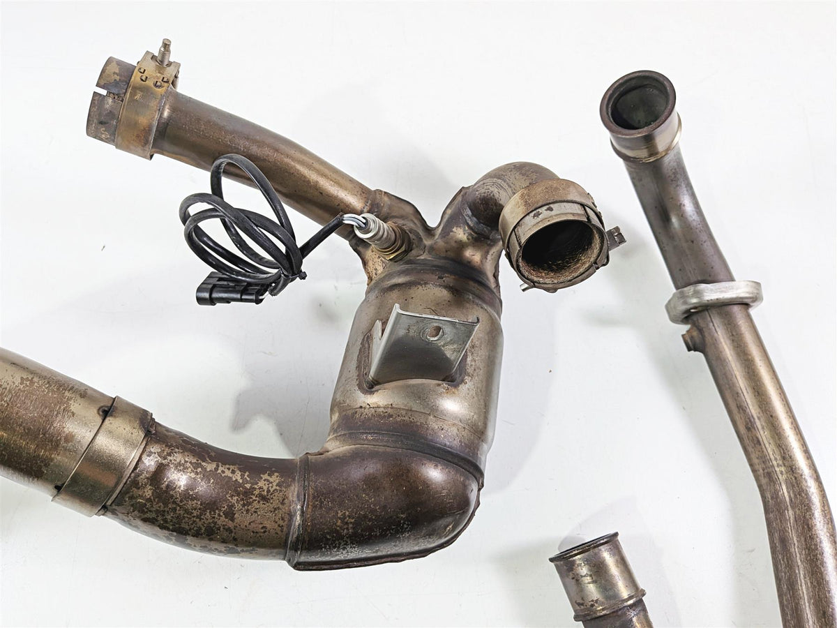 2009 Ducati Hypermotard 1100 S Oem Stock Header, Mid Pipe & Servo 57221451A-Mototech271