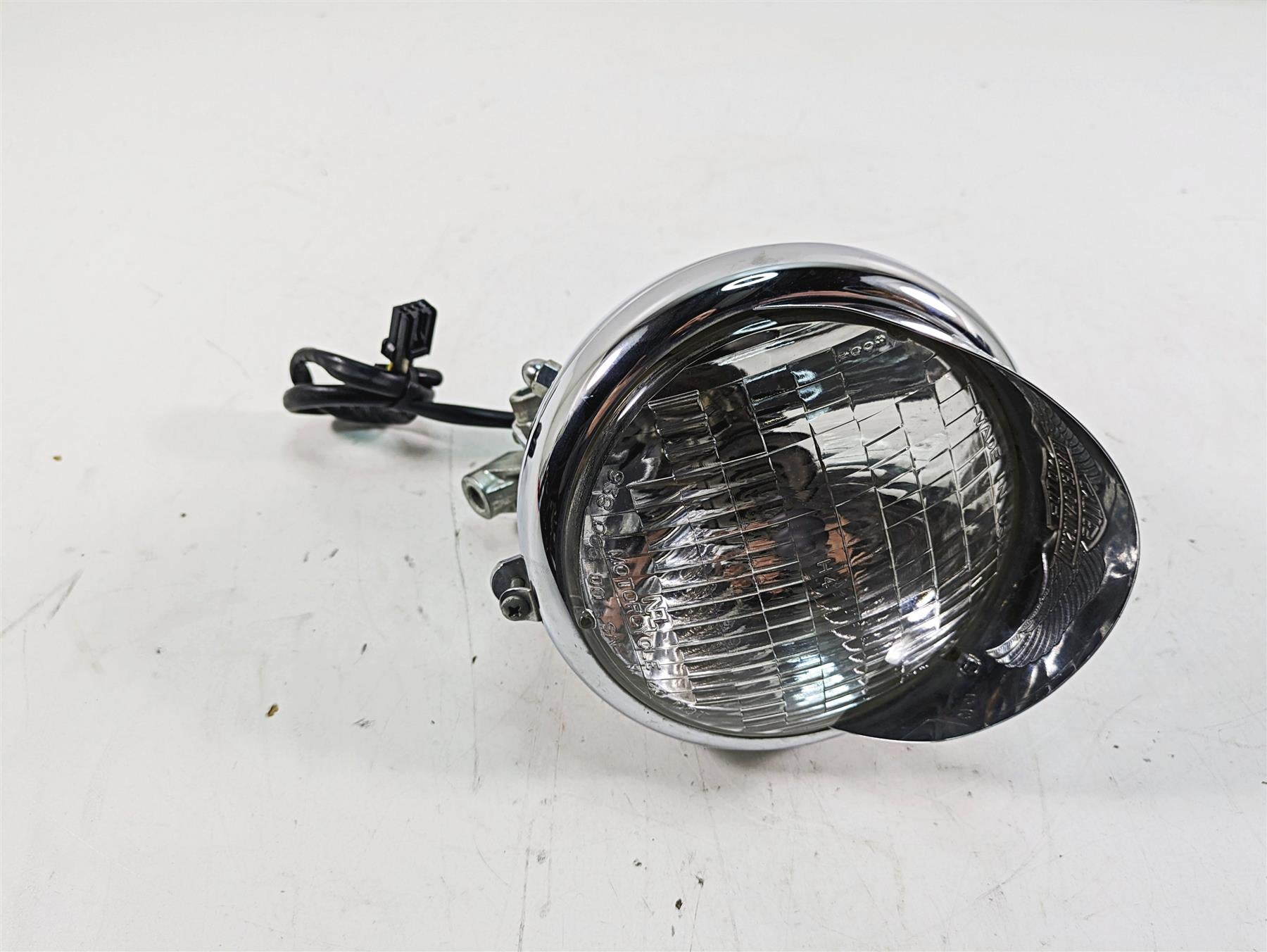 2000 Harley FXSTS Softail Springer Headlight Head Light Lamp + Visor 69769-05A {{ shop.shopifyCountryName }} - Mototech271