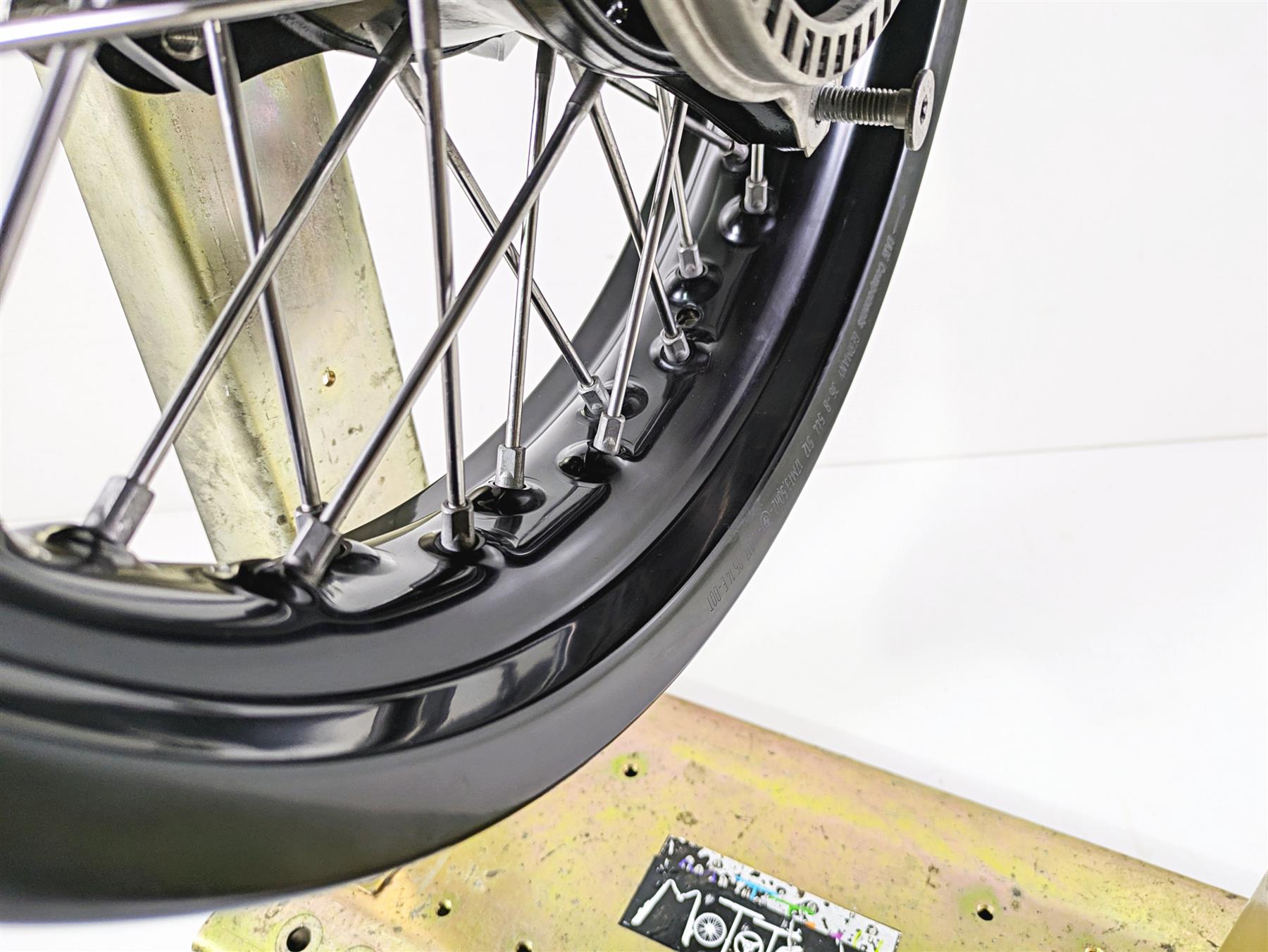 2014 BMW R nine T R9T K21 Front Wheel Rim Black Spoke 17x3.5 -Ding 36318546108 {{ shop.shopifyCountryName }} - Mototech271